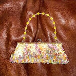 Mini beaded purse